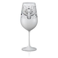 Crystalex sklenička na víno Býk Bílá 550 ml 1KS
