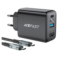 Nabíječka Wall Charger Acefast A17, 65W GaN + cable USB-C (black)