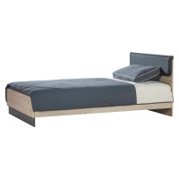 Studentská postel 120x200 colin - dub kestína/šedá