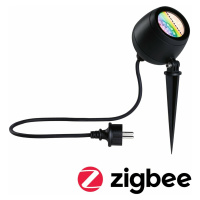 PAULMANN LED bodové zahradní světlo Smart Home Zigbee Kikolo IP65 90mm RGBW+ 6,2W 230V antracit 