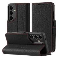 Kožené Pouzdro Erbord Leather Wallet pro Galaxy S24, Peněženka, Obal, Case