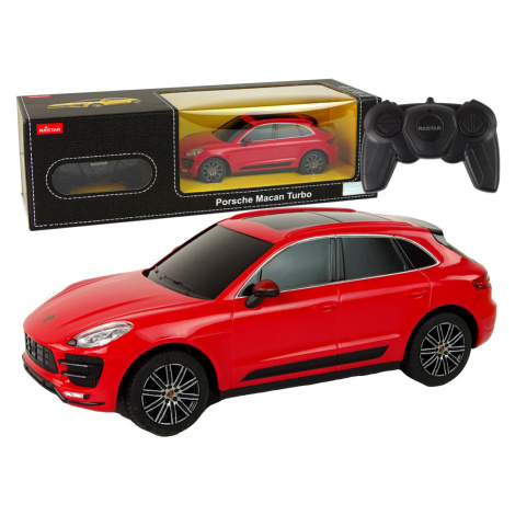 mamido  Auto na dálkové ovládání RC Porsche Macan Turbo 1:24 červené RC