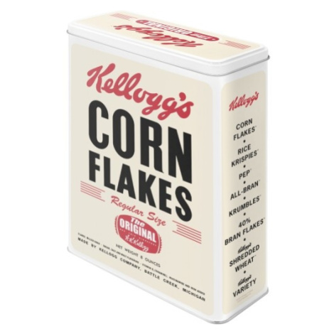 Plechová dóza Plechová dóza Kellogg‘s - Corn Flakes, 26 x 19 x 8 cm POSTERSHOP