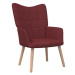 Relaxační židle vínová textil, 327927
