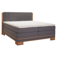 Linea Natura POSTEL BOXSPRING cm, dřevo, textil, šedá, barvy buku