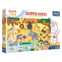 Trefl Oboustranné puzzle Treflíci v ZOO super maxi 24 dílků