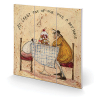 Dřevěný obraz Sam Toft - At Least One of Our Five a Day Doris, 30 × 30 cm