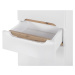 Koupelnový nábytek Brela sestava C, wotan/bílý lesk + umyvadlo