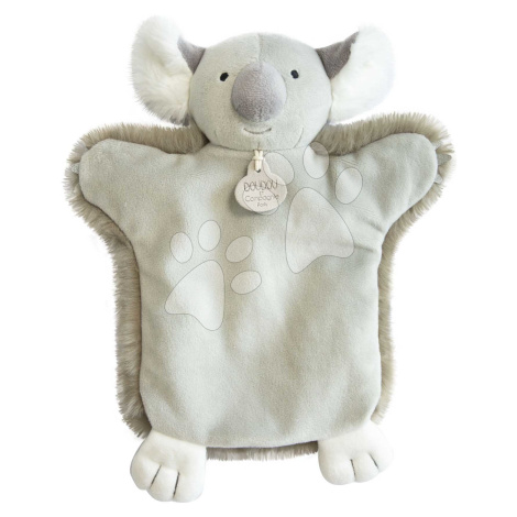 Plyšová koala na loutkové divadlo Koala Hand Puppet Doudou et Compagnie šedá 25 cm od 0 měsíců