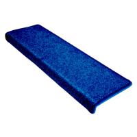 Vopi koberce Nášlapy na schody Eton modrý obdélník, samolepící - 24x65 obdélník (rozměr včetně o