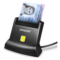 AXAGON CRE-SM4N, USB-A StandReader čtečka kontaktních karet Smart card (eObčanka), kabel 1.3m