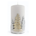 Mondex Dekorativní svíčka Winter Trees III šedá