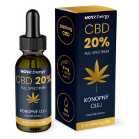 MOVit Energy CBD 20% Full Spectrum konopný olej 10 ml