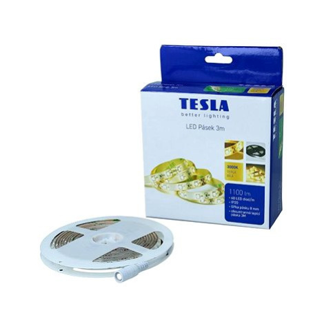 Tesla LED pásek, 60LED/ m, délka 3 m + 1,5 m, 8 mm, 3000 K, SMD2835, IP20