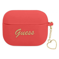 Guess GUAPLSCHSR AirPods 3 cover red Silicone Charm Heart Collection (GUAPLSCHSR)