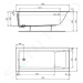 IDEAL STANDARD Connect Air Vana 1700x750 mm, bílá R029501