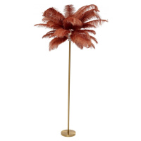 KARE Design Stojací lampa Feather Palm - hnědá, 165cm