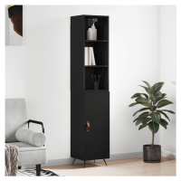 vidaXL Skříň highboard černá 34,5 x 34 x 180 cm kompozitní dřevo