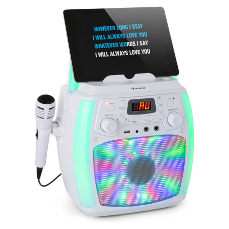 Auna StartMaker Plus, karaoke systém, karaoke zařízení, blutooth, USB, CD LED show, cinch