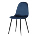 Jídelní židle LUISA modrá/černá