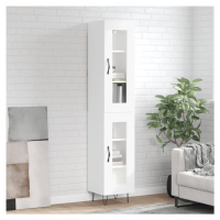 vidaXL Skříň highboard bílá s vysokým leskem 34,5x34x180 cm kompozit