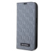 Pouzdro Karl Lagerfeld iPhone 14 6.1" bookcase silver Saffiano Monogram (KLBKP14SSAKLHPG)