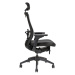 Kancelářská židle na kolečkách Office More MERENS SP – s područkami a opěrkou hlavy Vínová BI 20