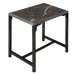 TecTake Ratanový barový stůl Kutina 96 × 65 × 100 cm - šedý