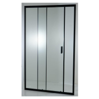 HOPA Sprchové dveře do niky TREOS NEW BLACK BARVA rámu Černá matná, Rozměr A 120 cm, Směr zavírá