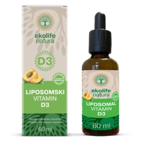 Ekolife Natura Lipozomální Vitamín D3 1000 IU 60 ml