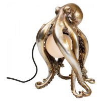 KARE Design Stolní lampa Zlatá chobotnice s žárovkou 26cm