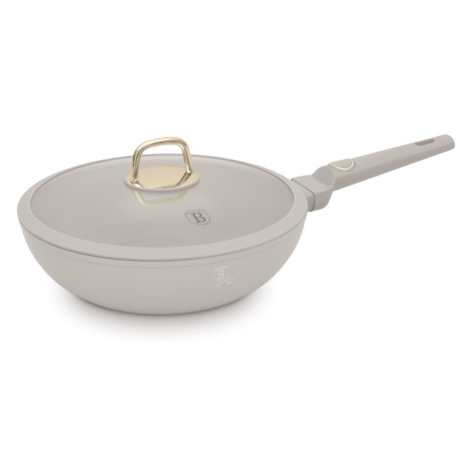 BERLINGERHAUS Pánev WOK s titanovým povrchem a poklicí 28 cm Sahara Collection BH-8064 Berlinger Haus