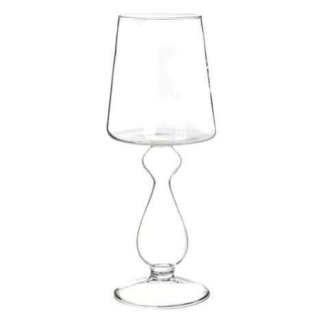 Váza tvar stolní lampa sklo 32cm