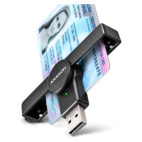 AXAGON CRE-SMPA, USB-A PocketReader čtečka kontaktních karet Smart card, (eObčanka, eID klient)