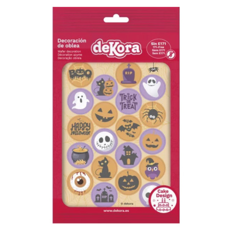 Dekorace na cupcakes z jedlého papíru Halloween 3,4 cm 20 ks