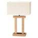 - LED Stmívatelná stolní lampa HAKON 1xE27/40W+ 2xLED/7,5W/230V dub