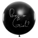 PCo Černý balónek - motiv Boy or Girl?, růžové konfety, 1 m