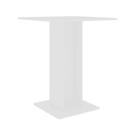 Bistro stolek bílý 60 × 60 × 75 cm dřevotříska SHUMEE