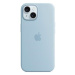 Apple iPhone 15 Silikonový kryt s MagSafe světle modrý