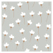 Dekornik Tapeta sedmikrásky šedě bílá 280×50 cm