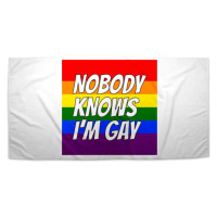 Sablio Ručník Nobody knows I'am gay