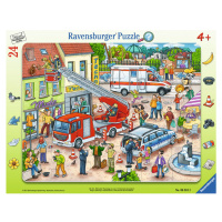 Ravensburger puzzle Hasiči a policisté 24 dílků