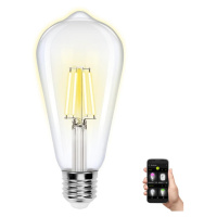 B.V. LED Stmívatelná žárovka FILAMENT ST64 E27/6W/230V 2700-6500K Wi-Fi