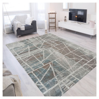 Skandinávský koberec s geometrickými vzory