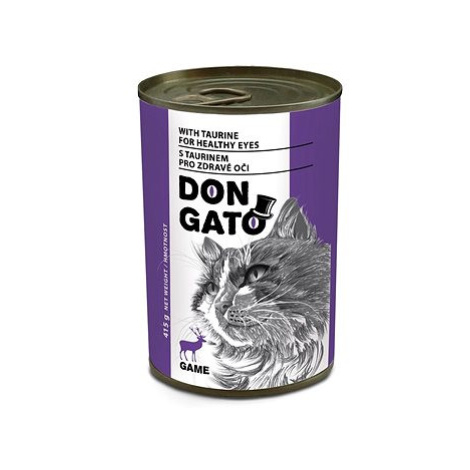 Don Gato Konzerva pro kočky se zvěřinou 6 × 415 g