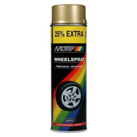 Barva zlatá na disky 500ml - rychleschnoucí akrylový lak na ocelové... Motip