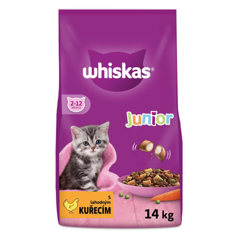Whiskas Junior granule s kuřecím pro koťata 14kg