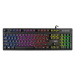 C-TECH klávesnice herní polomechanická Iris (GKB-08), casual gaming, CZ/SK, duhové podsvícení, U