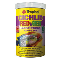 Tropical Cichlid Red&Green Large Sticks 1000ml/300g tyčinky pro střední velké všežr