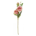 Umělá květina Růže s poupětem 65 cm, růžová